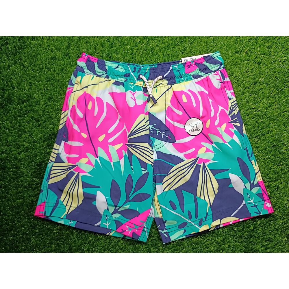Member's Mark Boys Tropical Print Swim Trunks - NWT Medium